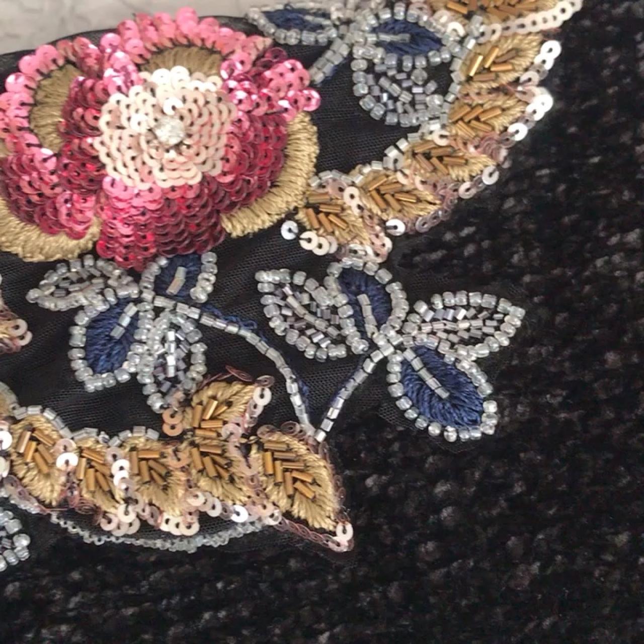 embroidered chenille cardigan zara