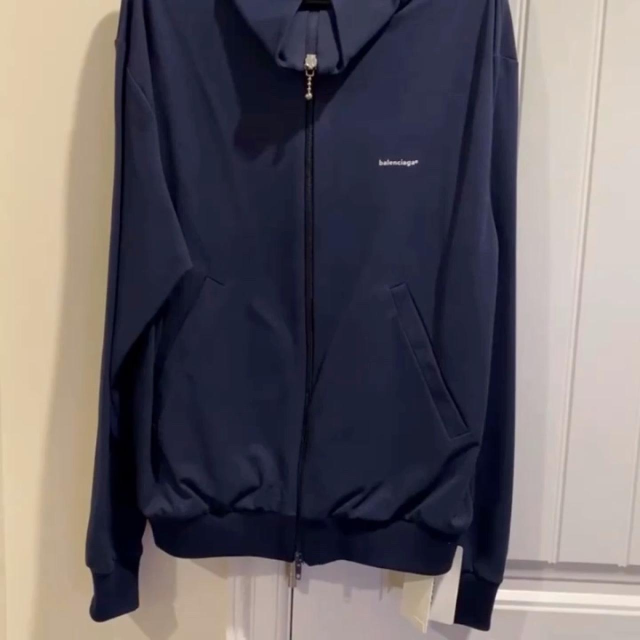 Balenciaga windbreaker sale womens navy