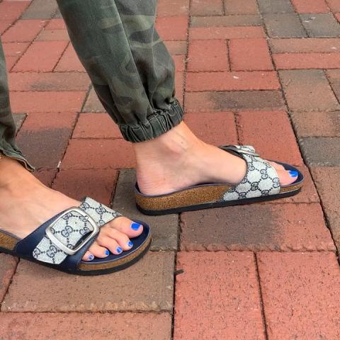 Upcycled LV Birkenstock Sandals – KIDSDONTDIE