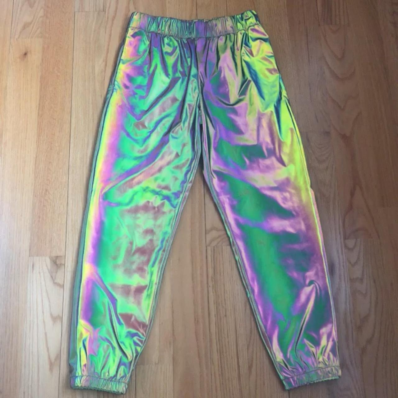 iridescent joggers